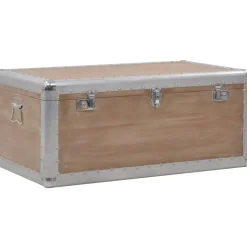 Säilytyslaatikko täysi kuusipuu 91x52x40 cm ruskea