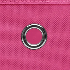 Säilytyslaatikot kansilla 10 kpl 28x28x28 cm pinkki