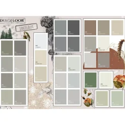 Sisustuslaasti Dekofloor Stucco laatan päälle eri värejä
