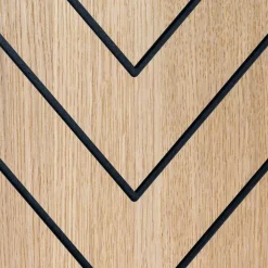 Sisustuslevy Maler Louvre Chevron, 12x616x616mm, mdf, ympäripontattu, eri värejä