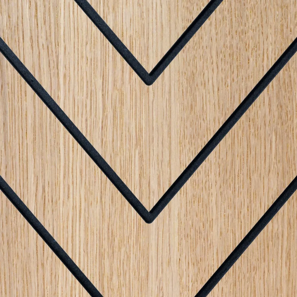 Sisustuslevy Maler Louvre Chevron, 12x616x616mm, mdf, ympäripontattu, eri värejä