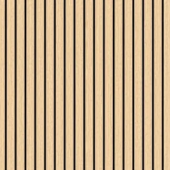 Sisustuslevy/akustiikkalevy Evella Slim Line Easy 60, 9x594x600mm, tammiviilu, tarrakiinnitteinen, 2kpl/pkt