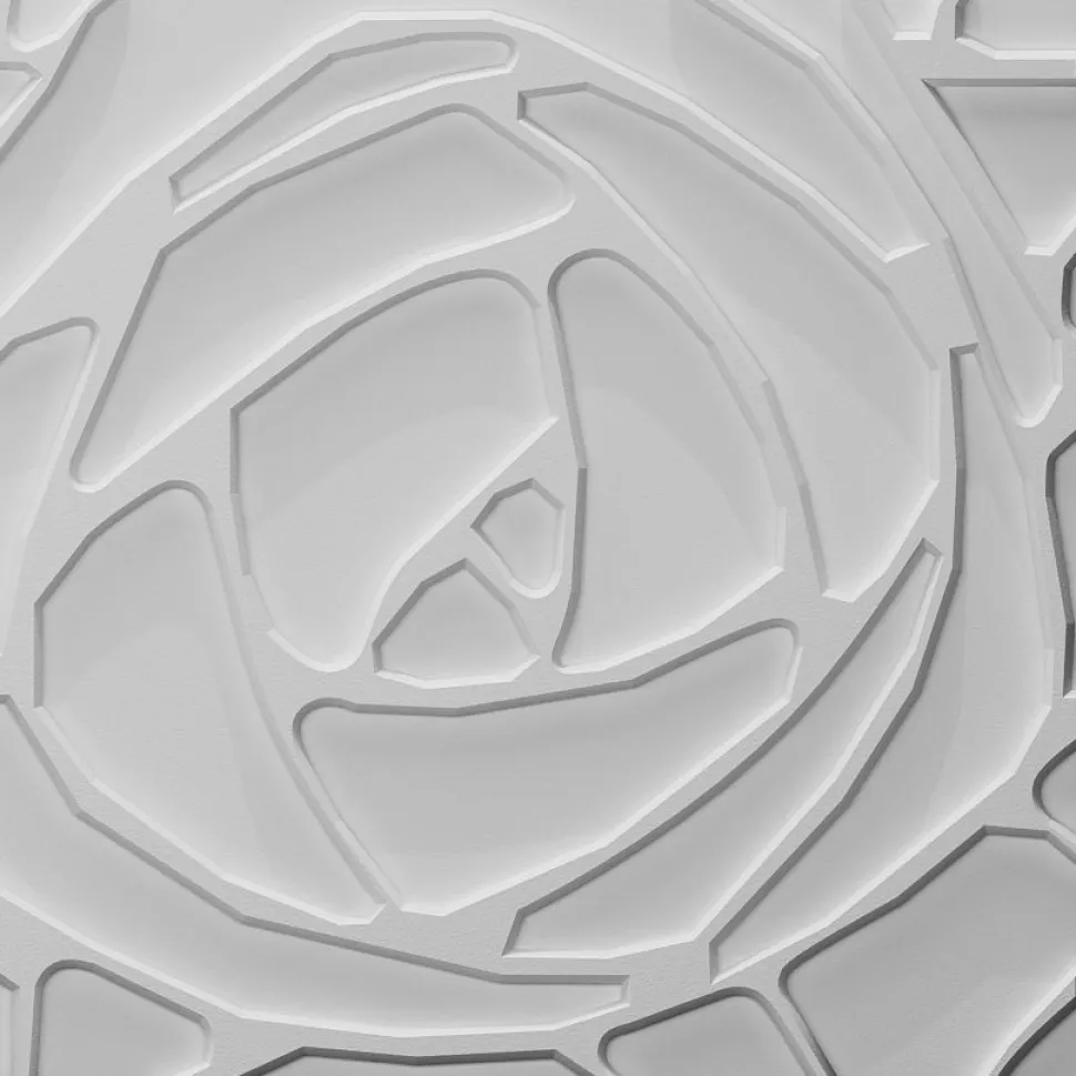 Sisustuslevy Mannerlaatta 3D Peony 500x500 mm