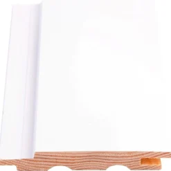 Sisustuspaneeli Maler STS-3 PN 13x95x2100mm Sj mänty ympäripontattu maalattu valkoinen