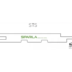 Sisustuspaneeli Siparila Struktuuri STS 15x176x2350 mm valkoinen