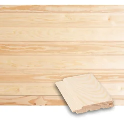 Sisustuspaneeli Tuuli Indoor STP 16x95mm, mänty EM, puuvalmis