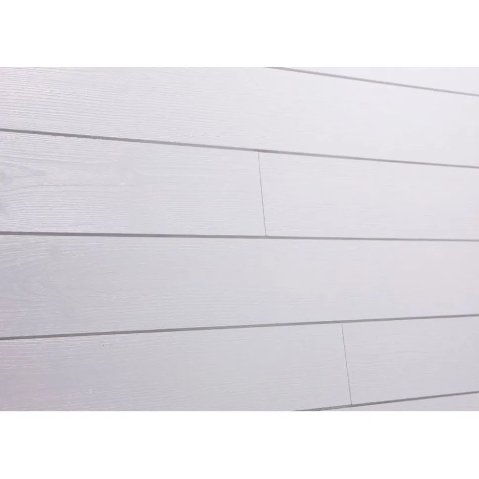 Sisustuspaneeli Aure Riihi STS3 15x120x2370 mm Em sj mänty harjattu puhtaanvalkoinen