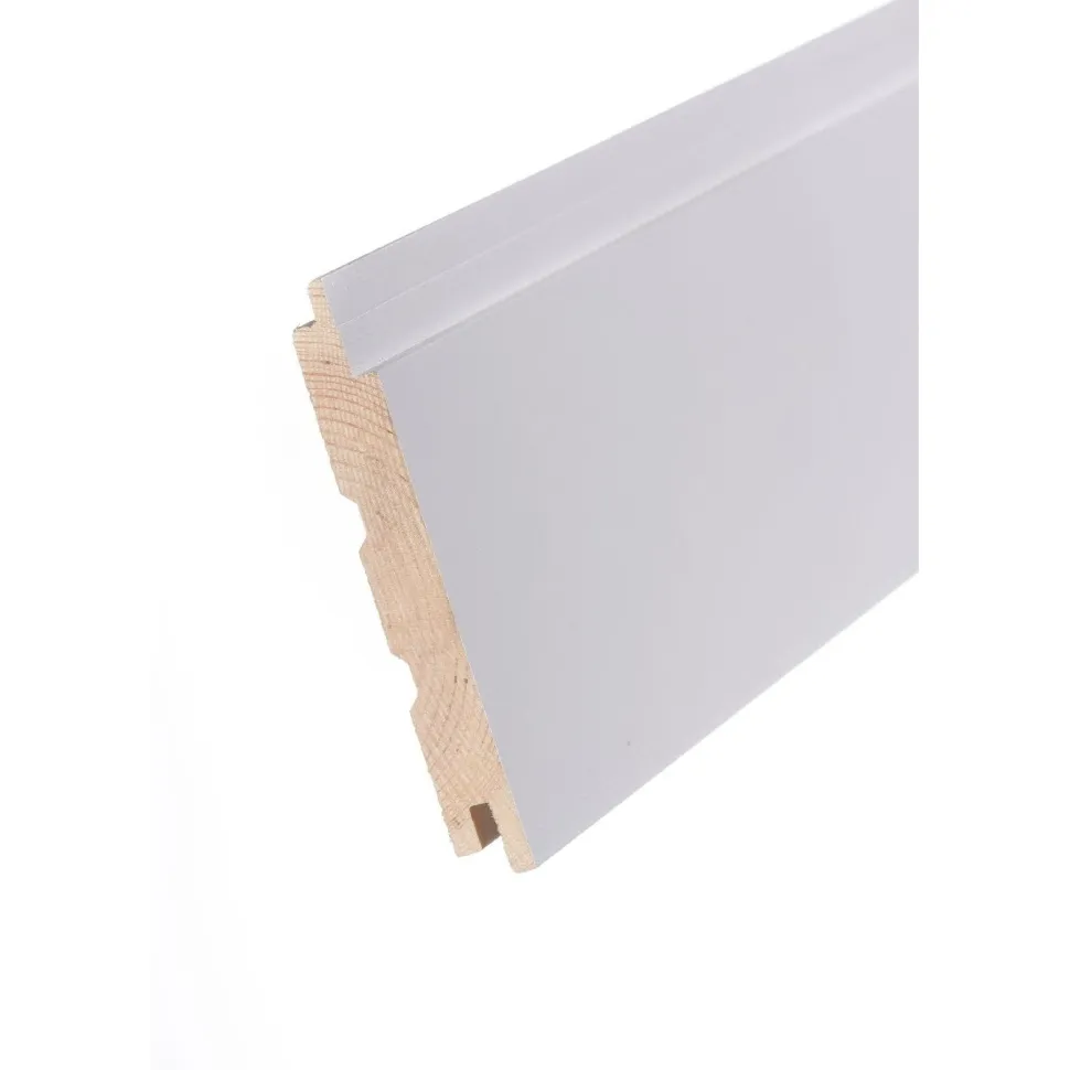 Sisustuspaneeli Aure STS3 15x120x2370 mm EM Sj mänty puhtaanvalkoinen