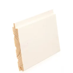 Sisustuspaneeli Lauta STS4, 14x120x4180mm, kuusi, valkolakattu