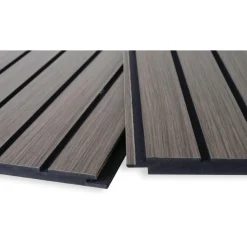Sisustuspaneeli Maler Louvre, 12x195x2800mm, mdf, ympäripontattu, musta/grafiitti tammi