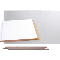 Sisustuspaneeli Maler Smart STP-0 10x160x2070mm MDF ympäripontattu puolikiiltävä valkoinen