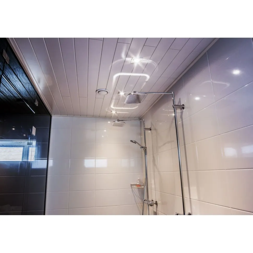 Sisustuspaneeli Maler SPA STP-5 10x120x2070mm kosteudenkestävä MDF ympäripontattu valkoinen