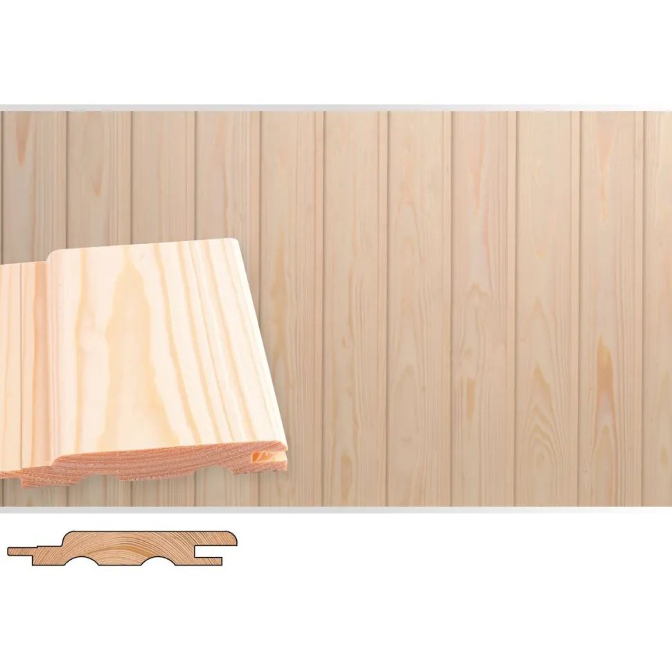 Sisustuspaneeli Maler STP-6 PN 14x95x2085mm EM/VM ympäripontattu puuvalmis