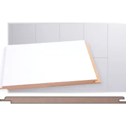 Sisustuspaneeli Maler STP-0 10x195x2070mm MDF ympäripontattu lumi
