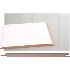Sisustuspaneeli Maler STP-5 10x195x2070mm MDF ympäripontattu valkoinen