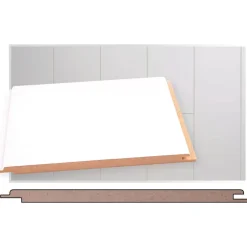 Sisustuspaneeli Maler STP-0 10x195x2070mm MDF ympäripontattu valkoinen