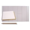 Sisustuspaneeli Maler Tuhti STS-5, 15x160x2400mm, mdf, ympäripontattu, Tunne valkoinen