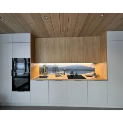 Sisustuspaneeli Siparila Aava 15x220x2050 mm mänty liimapuu lakattu kuultava ruskea Hiekkaranta