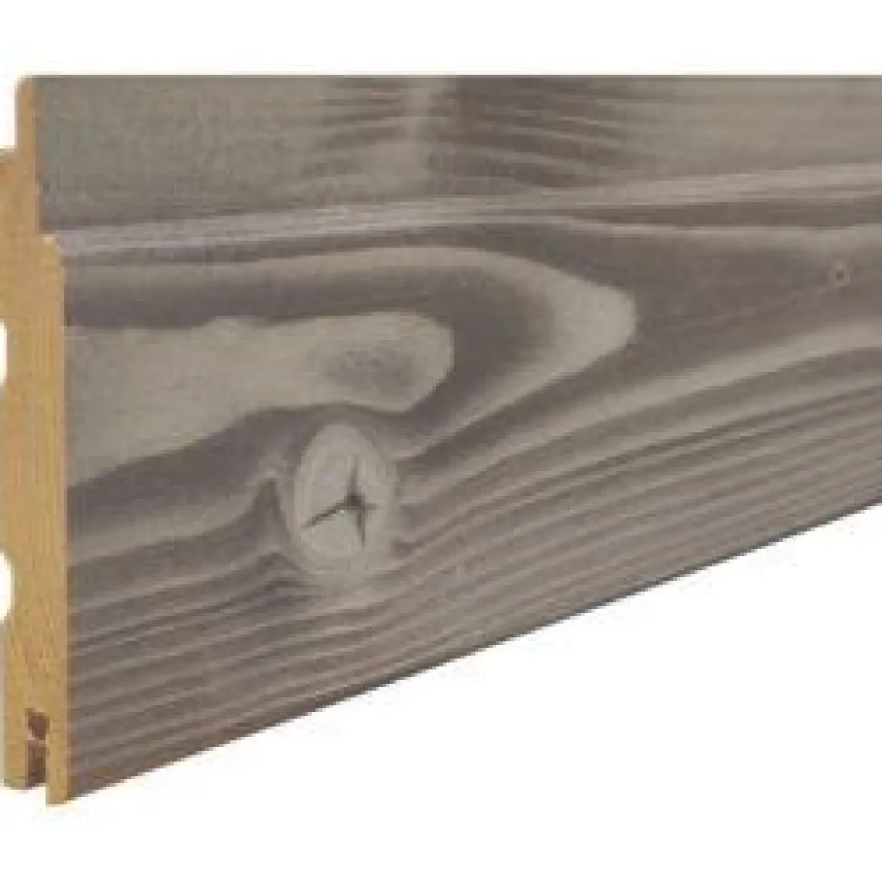 Sisustus-/saunapaneeli Aureskoski Aure STP 15x95x2400 mm HVS KD kuusi saunasuojattu harjattu savi