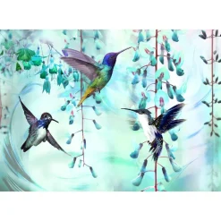 Sisustustarra Artgeist Flying Hummingbirds II eri kokoja