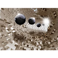 Sisustustarra Artgeist Golden Jigsaw eri kokoja