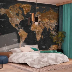 Sisustustarra Artgeist World: Stylish Map eri kokoja