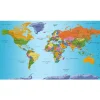Sisustustarra Artgeist World Map: Colourful Geography II 280x490cm