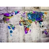 Sisustustarra Artgeist Across Colorful World 70x98cm