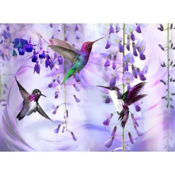 Sisustustarra Artgeist Flying Hummingbirds III 70x98cm