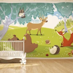 Sisustustarra Artgeist Funny animals 70x98cm