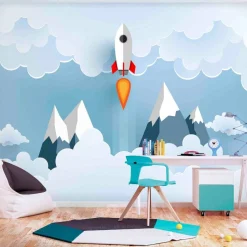 Sisustustarra Artgeist Rocket in the Clouds 70x98cm