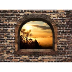 Sisustustarra Artgeist Stony Window: Morning Mist 70x98cm