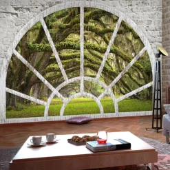 Sisustustarra Artgeist Window to Secret Forest 70x98cm