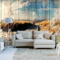 Sisustustarra Artgeist Wooden Beach 70x98cm
