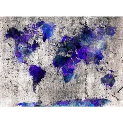 Sisustustarra Artgeist World Map: Ink Blots 70x98cm
