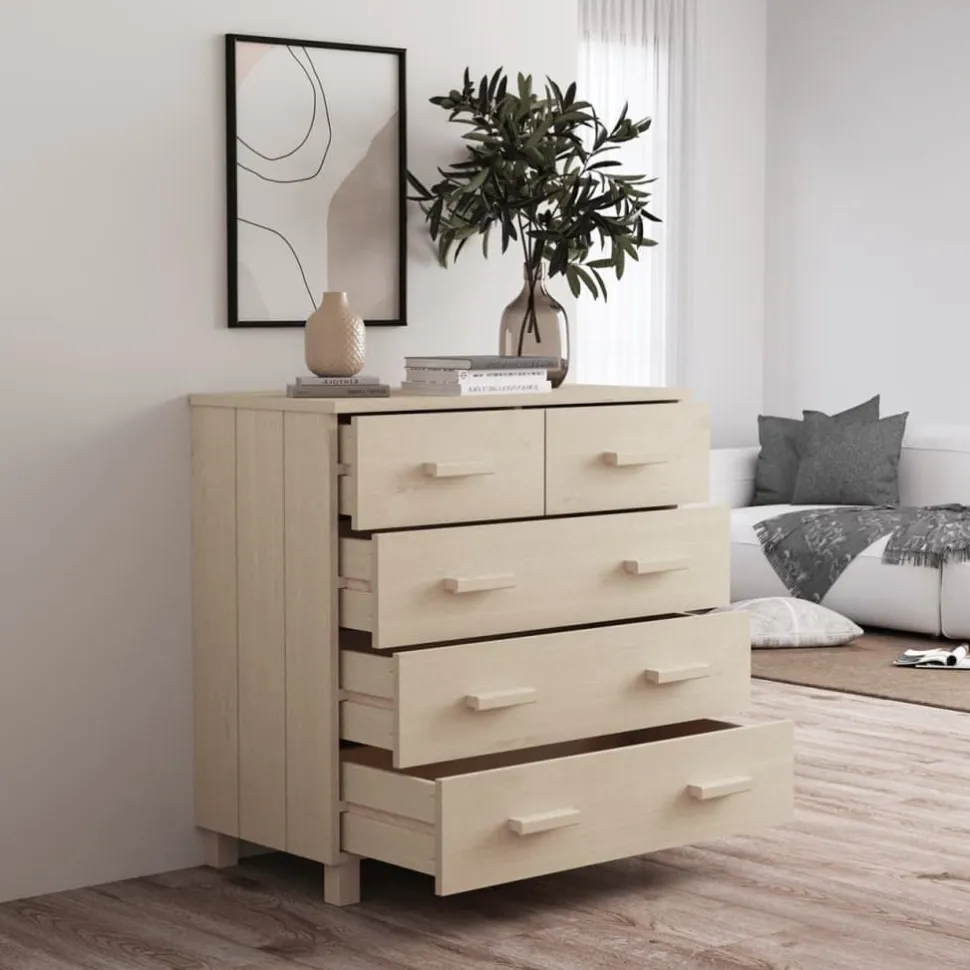 Sivupyötä 1 Hamar 79x40x80 cm mänty valkoinen