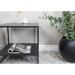 Sivupöytä hyllyllä Venture Home Staal
