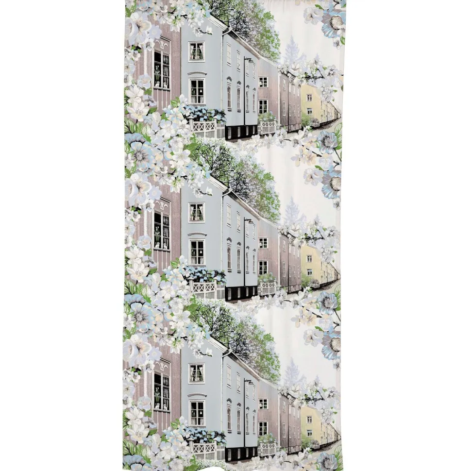 Sivuverho Vallila Kotikulmat 140x250 cm sininen