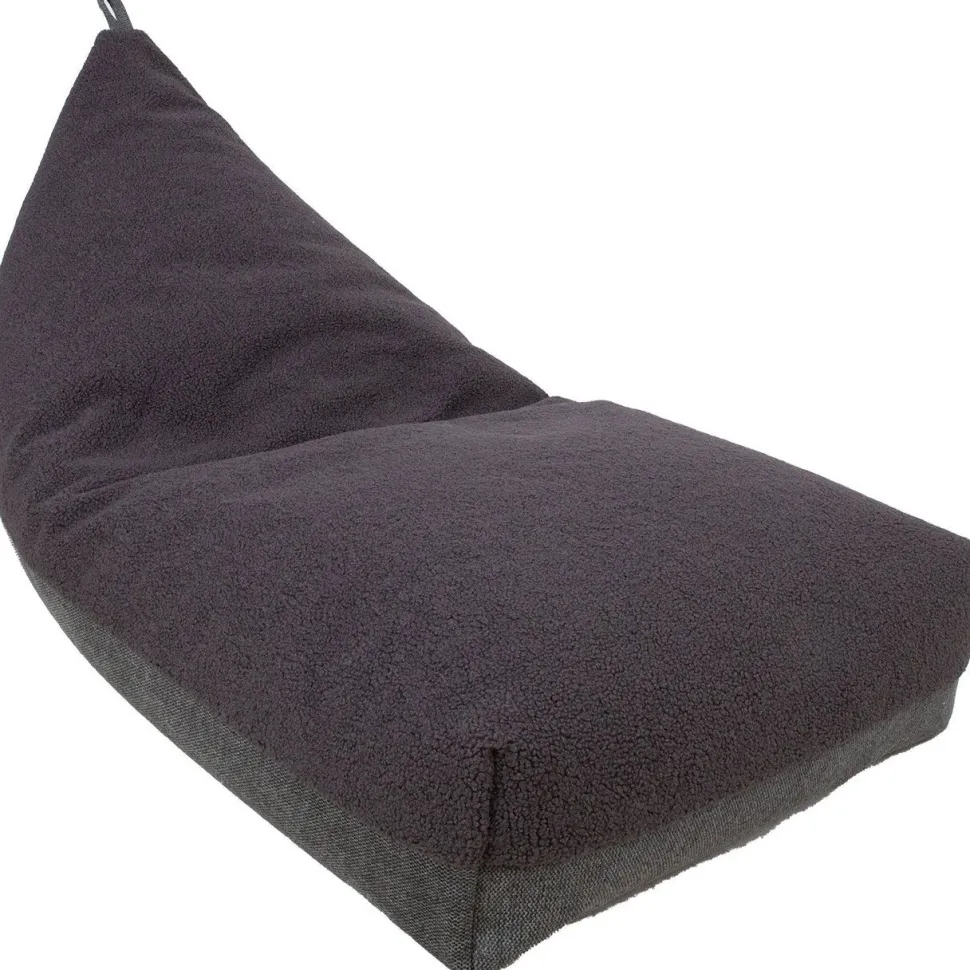 Säkkituoli Home4You LAMB BAG 130x80x20/70 cm, tummanharmaa