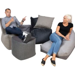 Säkkituoli Home4You MITSU-MITSU 130x80x20/70 cm, harmaa