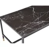 Sohvapöytä Venture Home Dipp, 130x60cm, musta/messinki