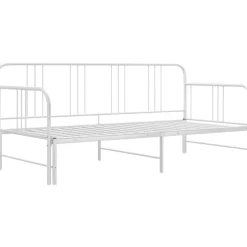 Sohvasänky valkoinen metalli 90x200 cm