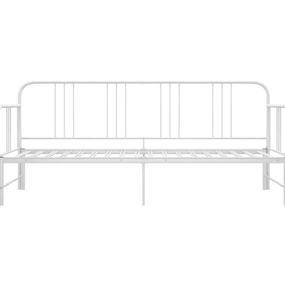 Sohvasänky valkoinen metalli 90x200 cm