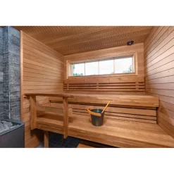 Sormipaneeli Tuuli Sauna STK, 15x80x3000mm, haapa, lämpökäsitelty