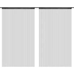String-verhot 2 kpl 100x250 cm musta