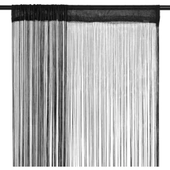 String-verhot 2 kpl 140x250 cm musta