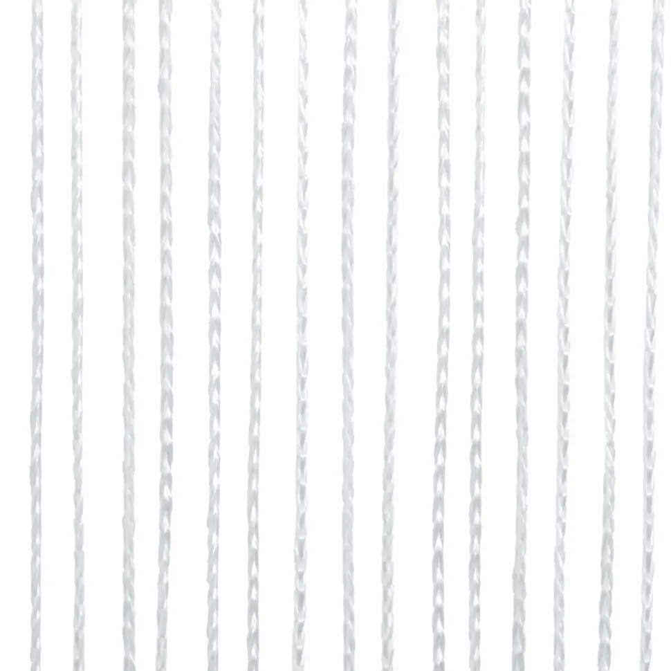 String-verhot 2 kpl 100x250 cm valkoinen