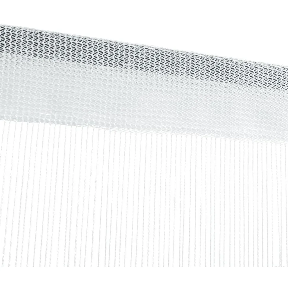 String-verhot 2 kpl 100x250 cm valkoinen