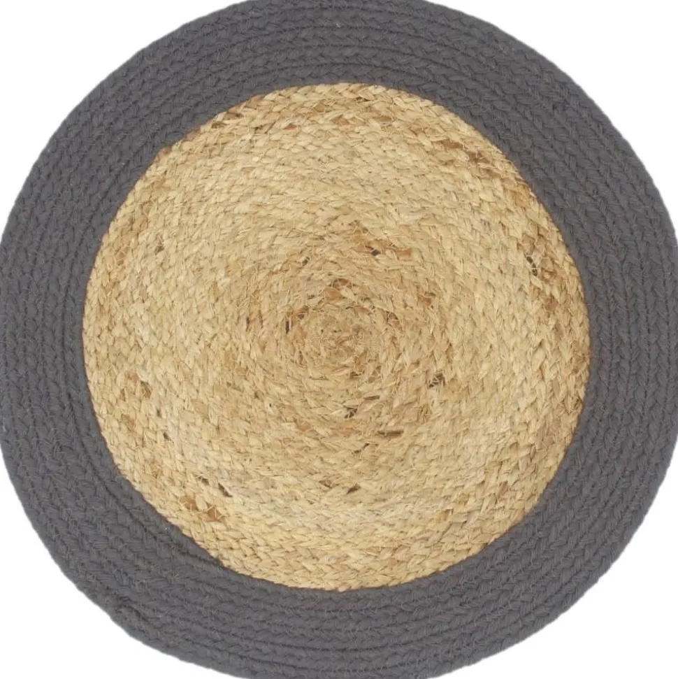Tabletit 4kpl luonnollinen/antrasiitti 38cm juutti &