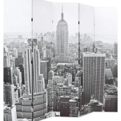 Taitettava tilanjakaja 200x170 cm new yorkin päivämaisema